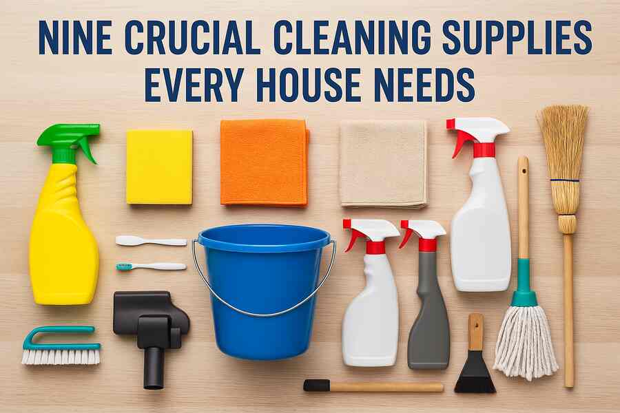 Nine Crucial Cleaning Supplies Every House Needs