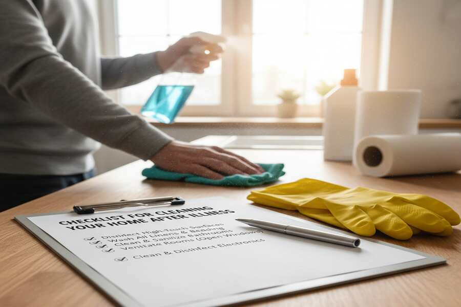 Checklist for Cleaning Your Home After Illness
