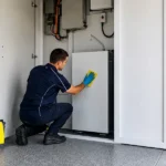 Cleaning Solar Battery Cupboards and Powerwalls Before Handover